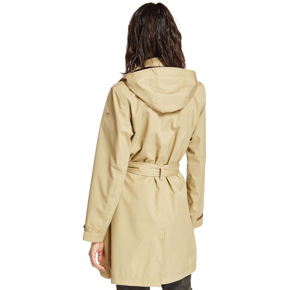 Timberland Womens Coats Classic Waterproof Trench - Khaki - India WE3219670